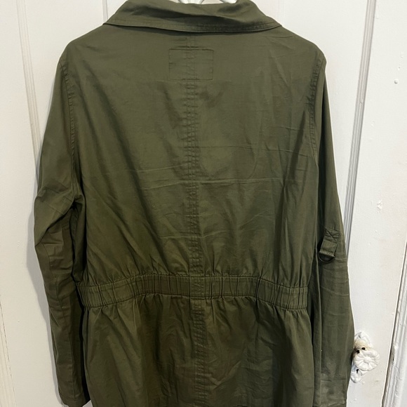 Utility jacket with gold studs detail on pockets. 1XL - Picture 2 of 3